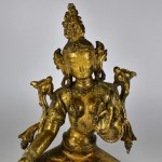 Antica scultura in bronzo dorato - Tara - Tibet / Nepal