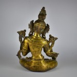 Antica scultura in bronzo dorato - Tara - Tibet / Nepal