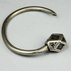 Antico orecchino Tuareg in argento massiccio - Mali